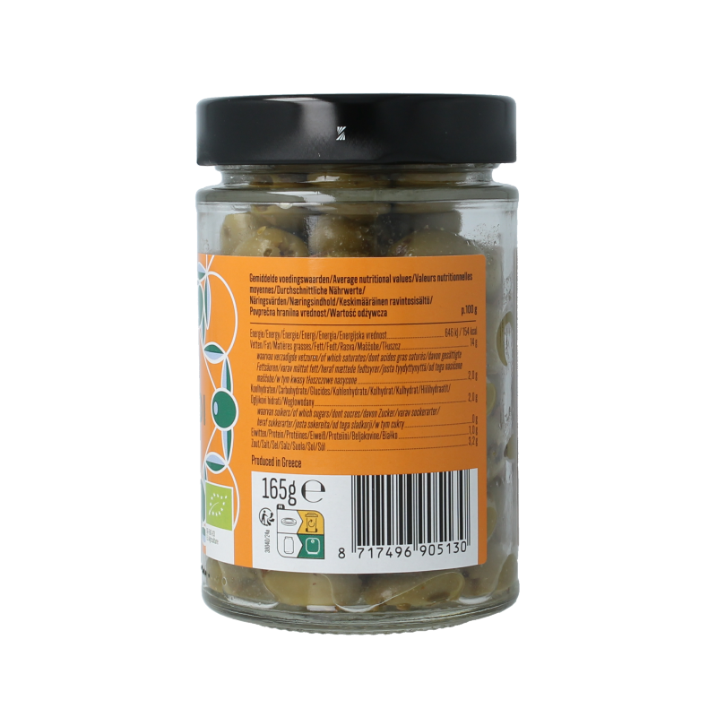 Bioidea Olijven groen ontpit bio 165 Gram