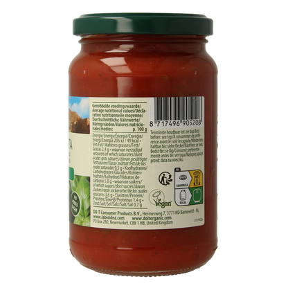 Bioidea Pastasaus basilicum bio 340 Gram