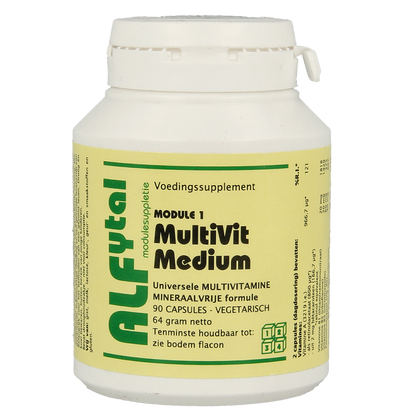 Alfytal MultiVit medium - mineraalvrij 90.00 Vegetarische capsules