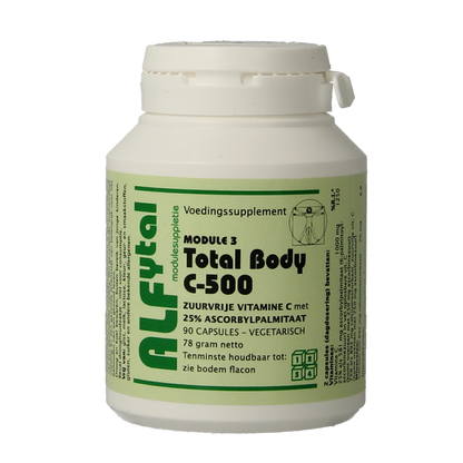 Alfytal Total body C-500 zuurvrij/25% vetoplosbaar 90.00 Vegetarische capsules