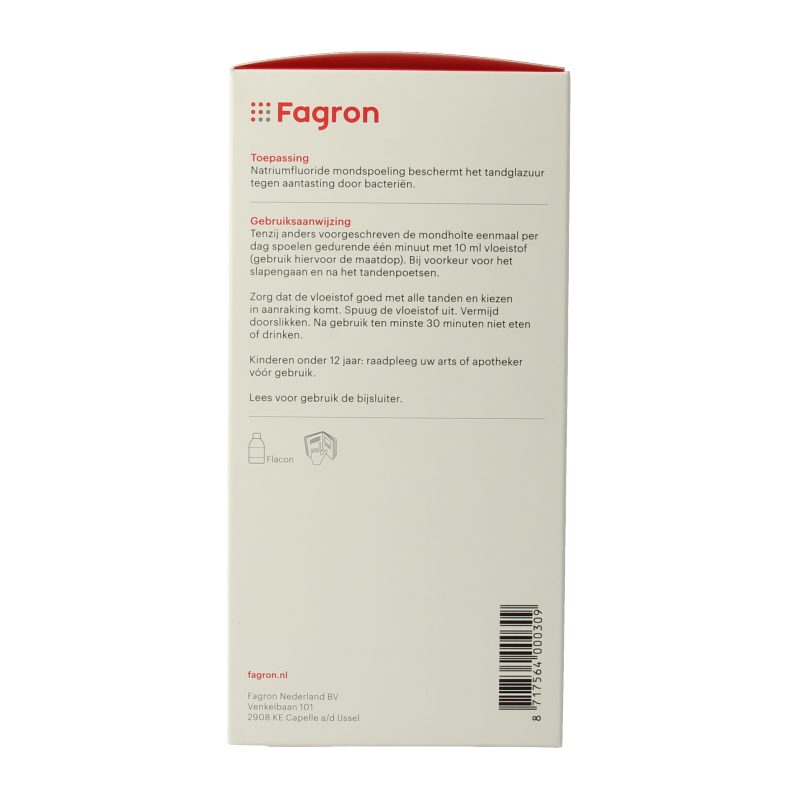 Fagron Natriumfluoride mondspoeling 0.05% 500 Milliliter