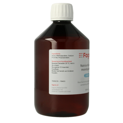Fagron Natriumfluoride mondspoeling 0.025 500 Milliliter