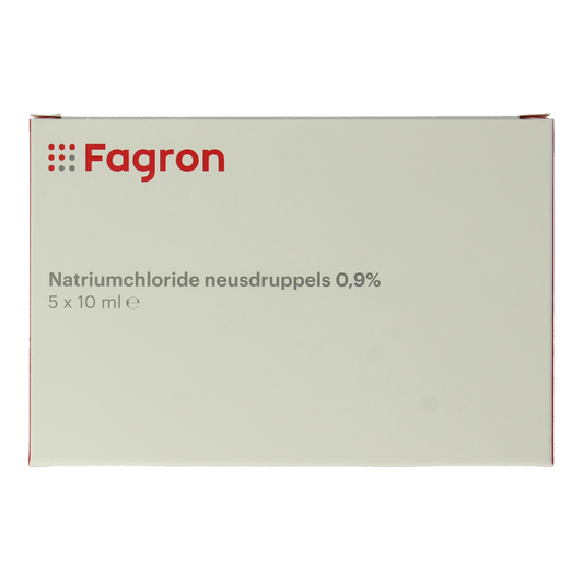 Fagron Natriumchloride neusdruppels 0.9% 10ml 5 Stuks