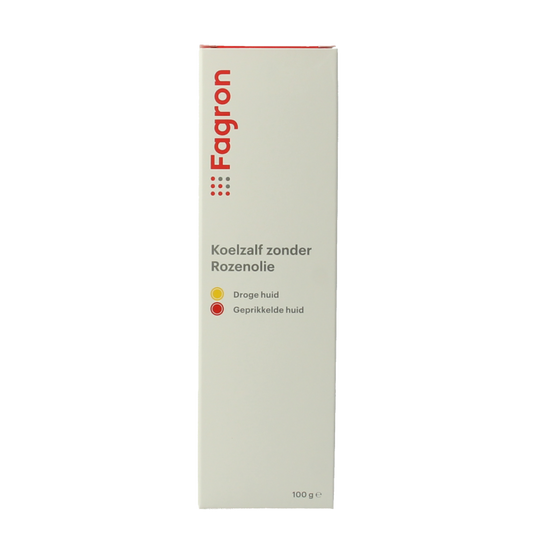 Fagron Koelzalf zonder rozenolie doos & bijsluiter 100 Gram