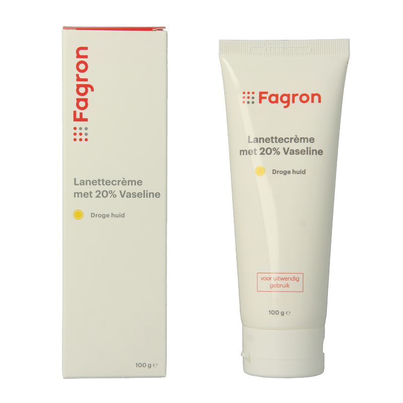 Fagron Lanettecreme met 20% vaseline 100 Gram