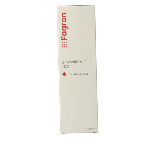 Fagron Zinkoxidezalf 10% met doos en bijsluiter 100 Gram