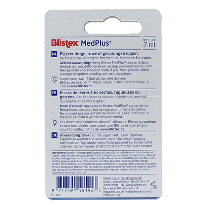 Blistex Lippenbalsem med plus potje hang 7 Milliliter