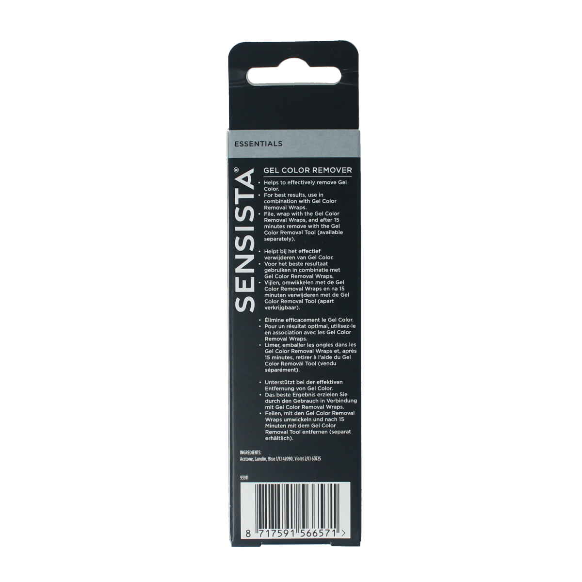 Sensista Gel color remover 100.00 Milliliter