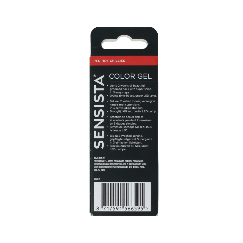 Sensista Color gel red hot chillies 7.5 Milliliter