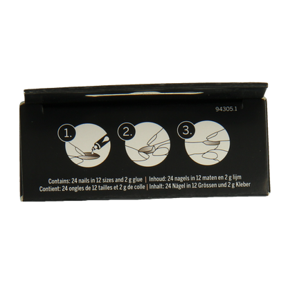 2B Nails natural square 24 Stuks