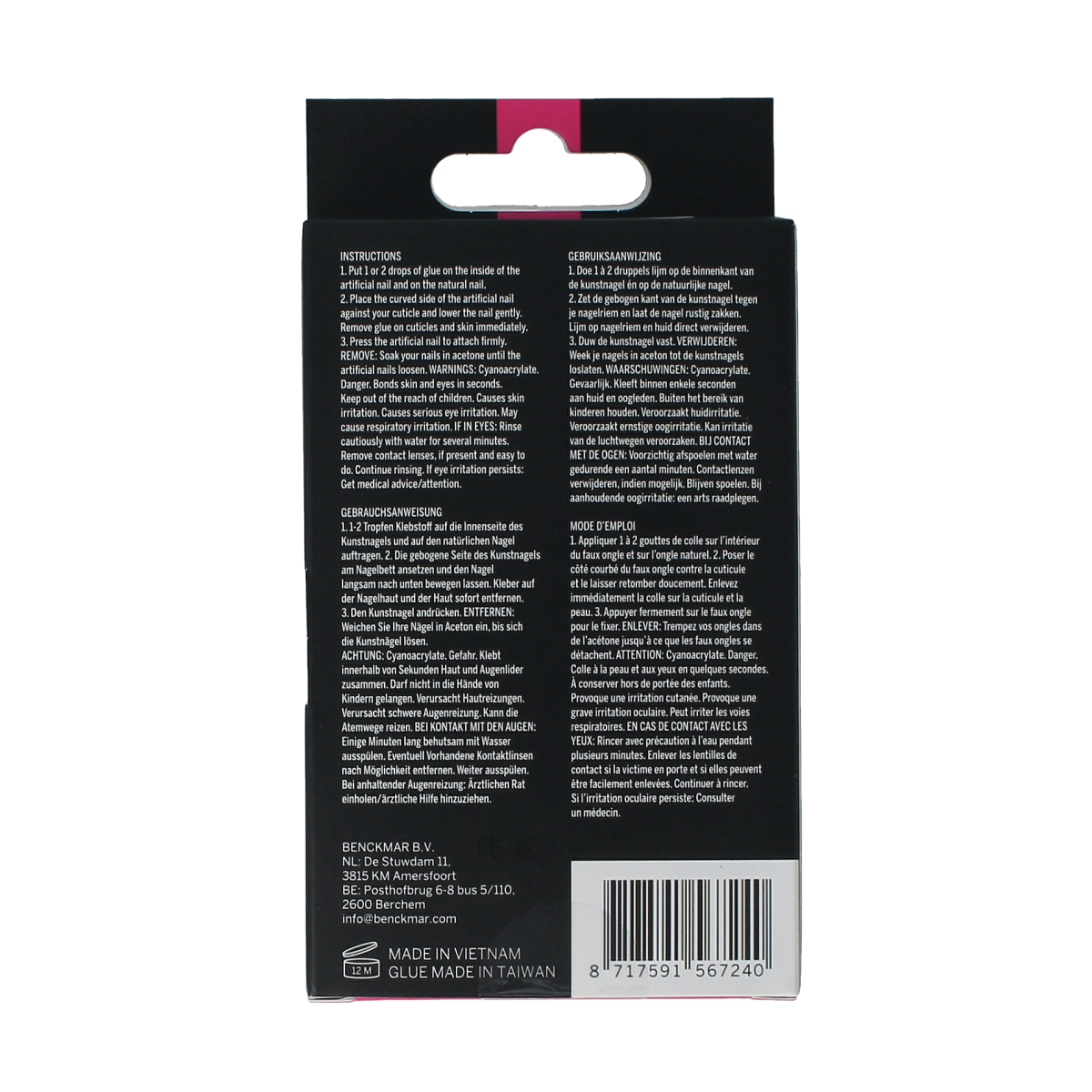 2B Nails french small 24.00 Stuks