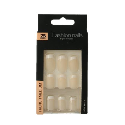 2B Nails french medium 24 Stuks