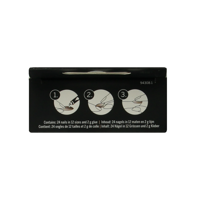 2B Nails french medium 24 Stuks