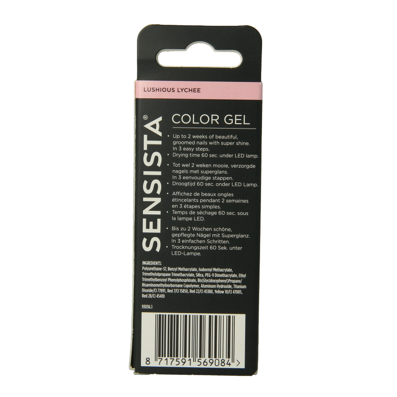 Sensista Color gel lushious lychee 7.5 Milliliter
