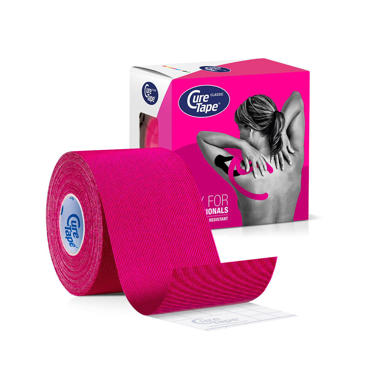 Cure Tape Kinesiotape roze 5cm x 5m 1 Stuks