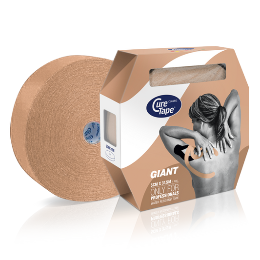 Cure Tape Kinesiotape giant beige 31.5m x 5cm 1.00 Stuks