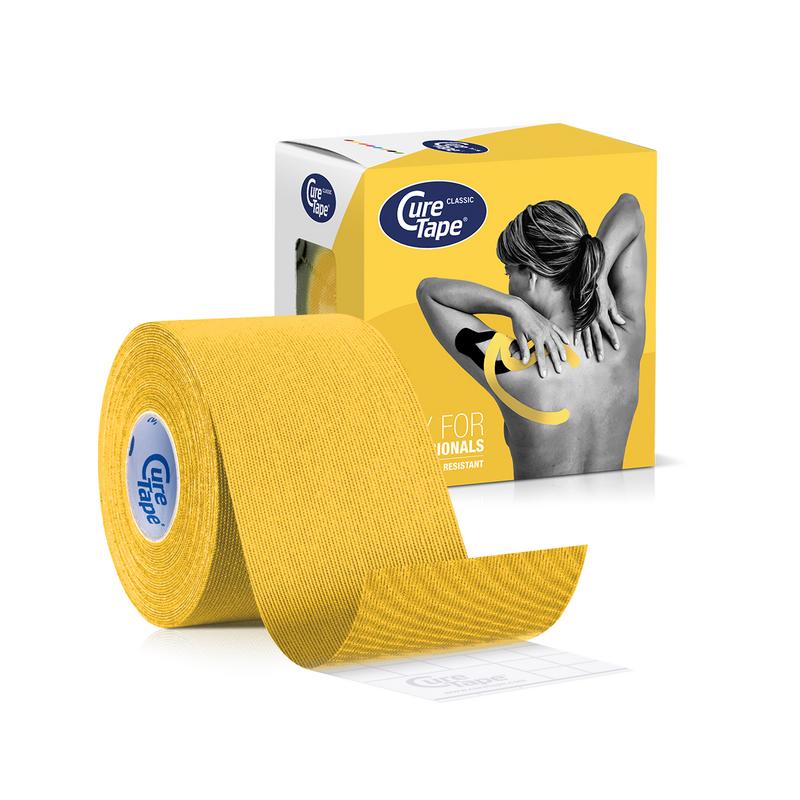 Cure Tape Kinesiotape geel 5cm x 5m 1 Stuks