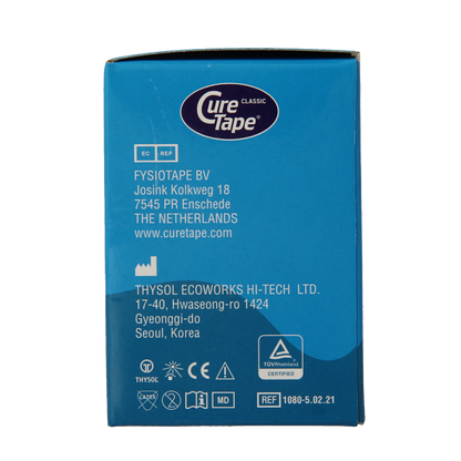 Cure Tape Kinesiotape blauw 1cm x 5m 5 Stuks
