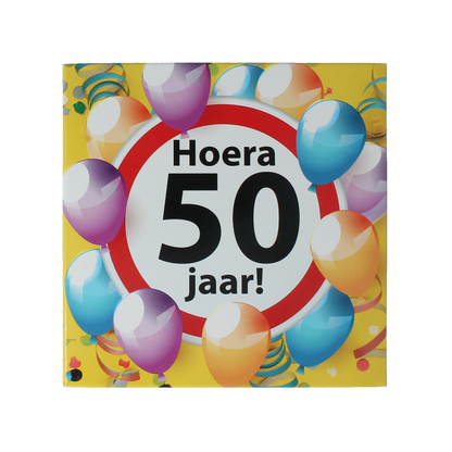 Voor Jou! Tablet hoera 50 jaar 75.00 Gram