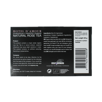 Mr. Jones Hotel d amour rozen thee bio 20.00 Zakjes