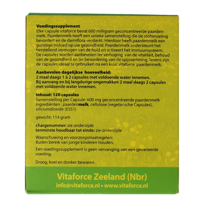 Vitaforce Paardenmelk capsules 120.00 Capsules