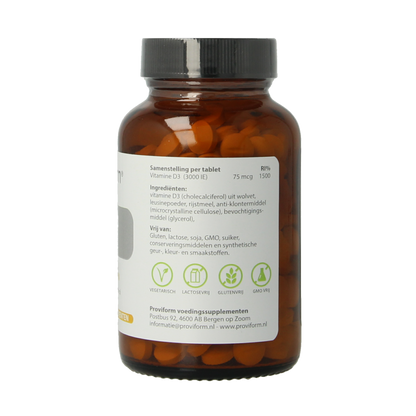 Proviform Vitamine D3 75mcg 300 Tabletten