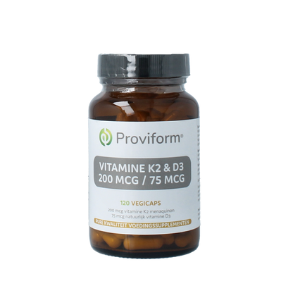 Proviform Vitamine K2 200mcg & D3 75mcg 120.00 Vegetarische capsules