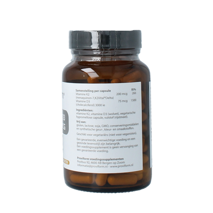 Proviform Vitamine K2 200mcg & D3 75mcg 120.00 Vegetarische capsules
