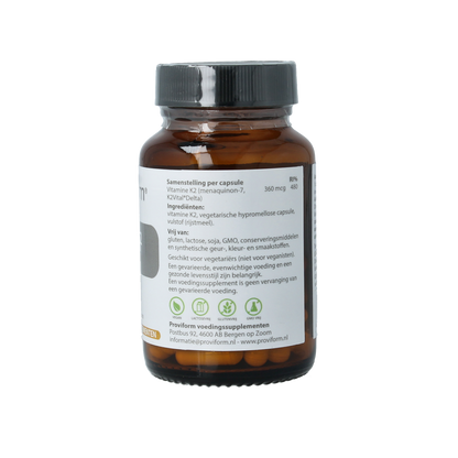 Proviform Vitamine K2 360mcg 60.00 Vegetarische capsules