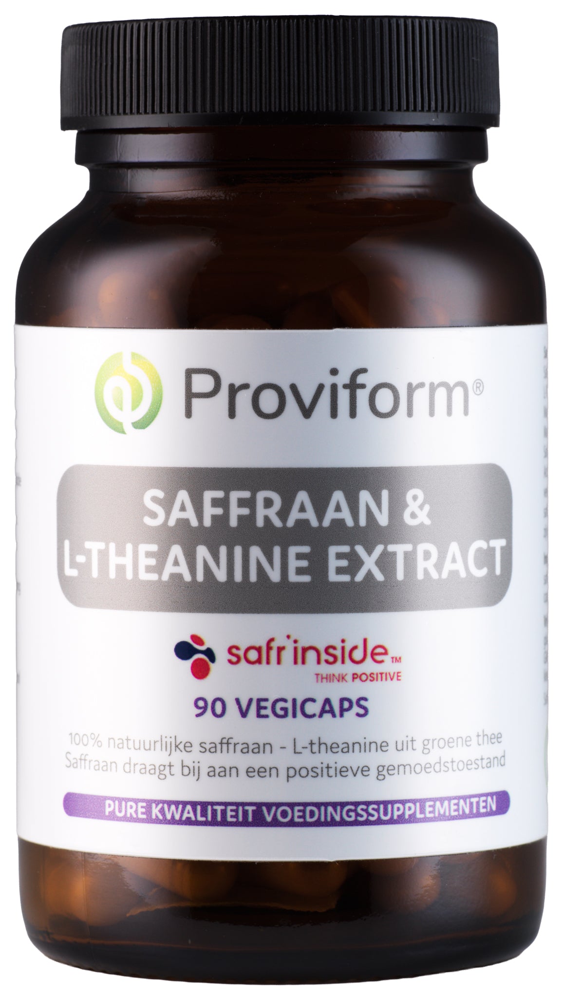 Proviform Saffraan 30mg active & theanine 100mg 90.00 Vegetarische capsules