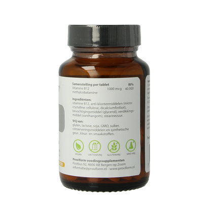 Proviform Vitamine B12-1000mcg TR methylcobalamine 90 Tabletten