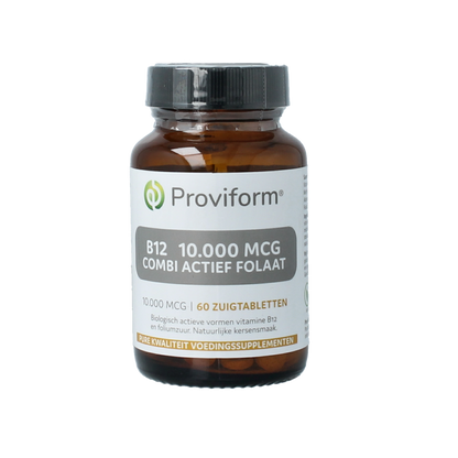 Proviform Vitamine B12 10.000mcg combi actief folaat 60.00 Zuigtabletten