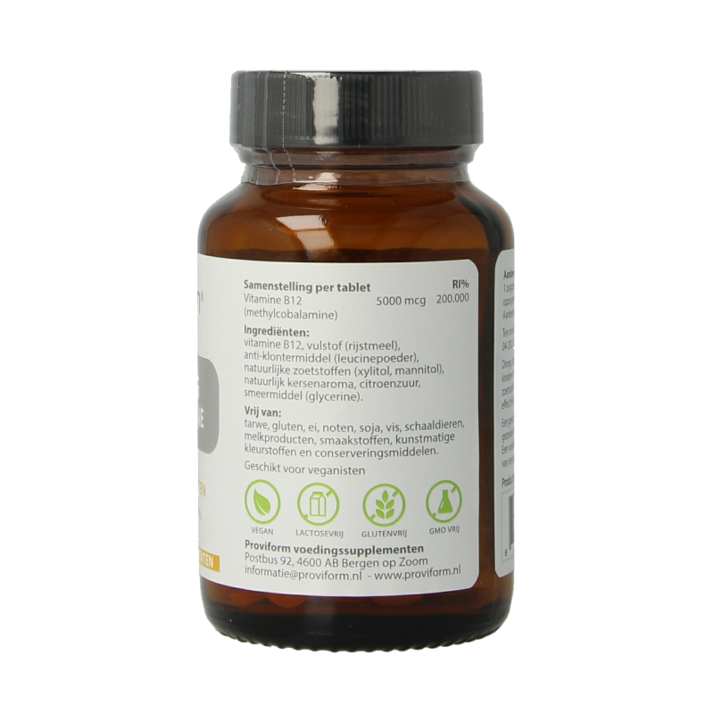 Proviform Vitamine B12 5000mcg methylcobalamine 120 Zuigtabletten