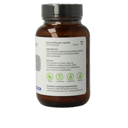 Proviform Zink picolinaat 30mg 100 Vegetarische capsules