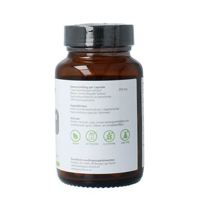 Proviform Zwart komijnzaad 250mg (20% thymoquinone) 60 Vegetarische capsules