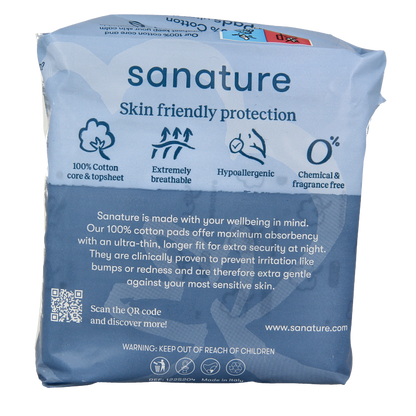 Sanature Maandverband ultra night 10 Stuks