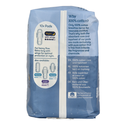 Sanature Maandverband ultra night 10 Stuks