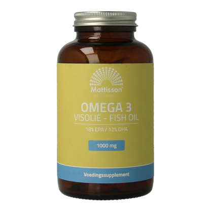 Mattisson Omega 3 visolie 18% EPA 12% DHA 1000mg 120 Capsules