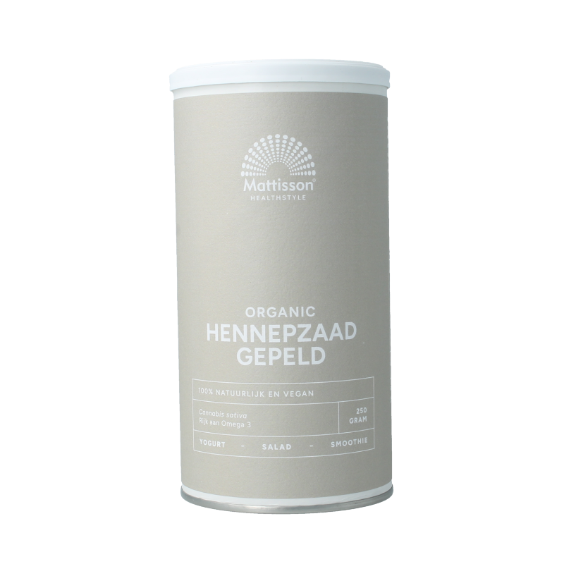 Mattisson Hennepzaad gepeld bio 250 Gram