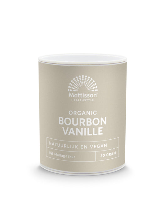 Mattisson Bourbon vanille poeder bio 30.00 Gram