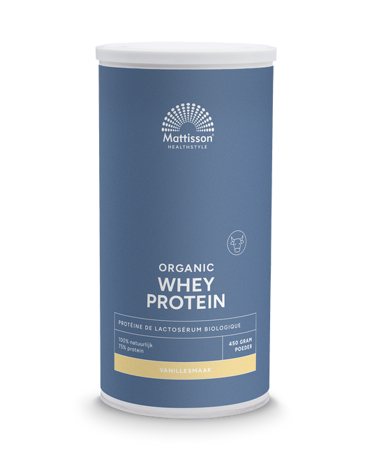 Mattisson Wei whey proteine vanille 75% bio 450 Gram