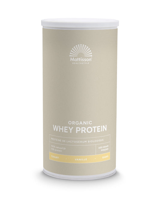 Mattisson Wei whey proteine vanille 75% bio 450.00 Gram