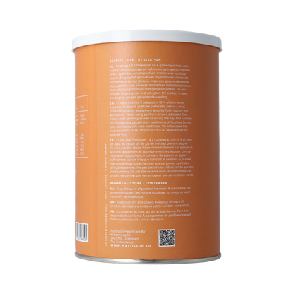 Mattisson Psyllium vezels bio 250.00 Gram