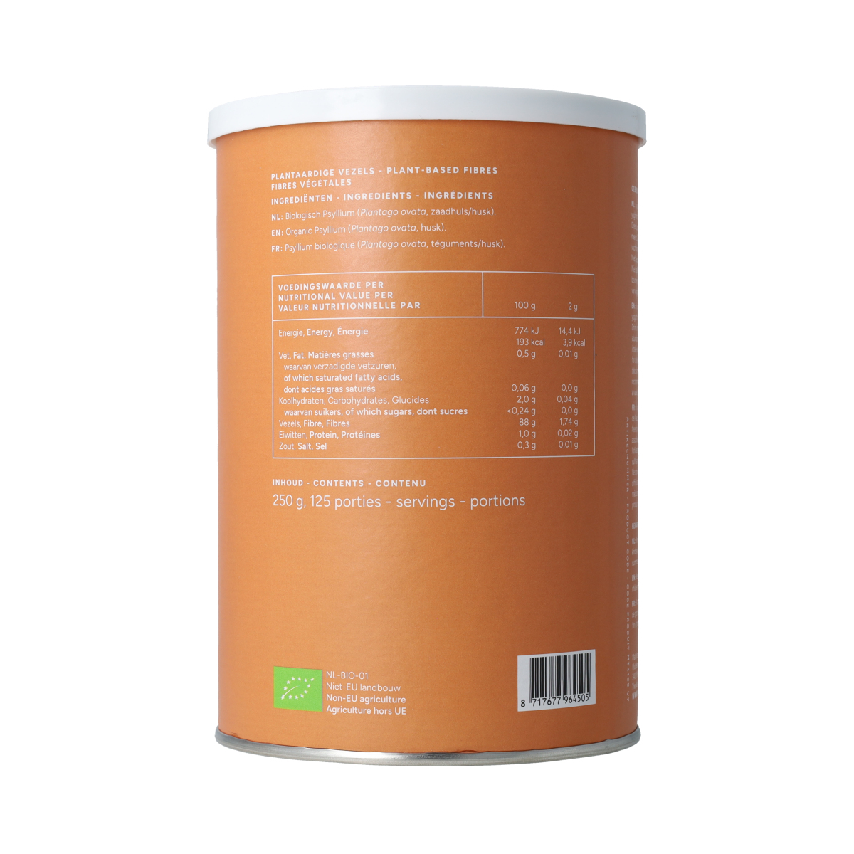 Mattisson Psyllium vezels bio 250.00 Gram