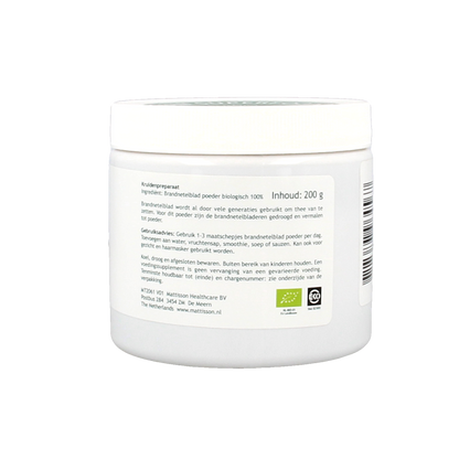 Mattisson Absolute brandnetelblad poeder raw bio 200 Gram