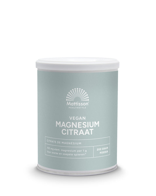 Mattisson Magnesium citraat poeder 200 Gram