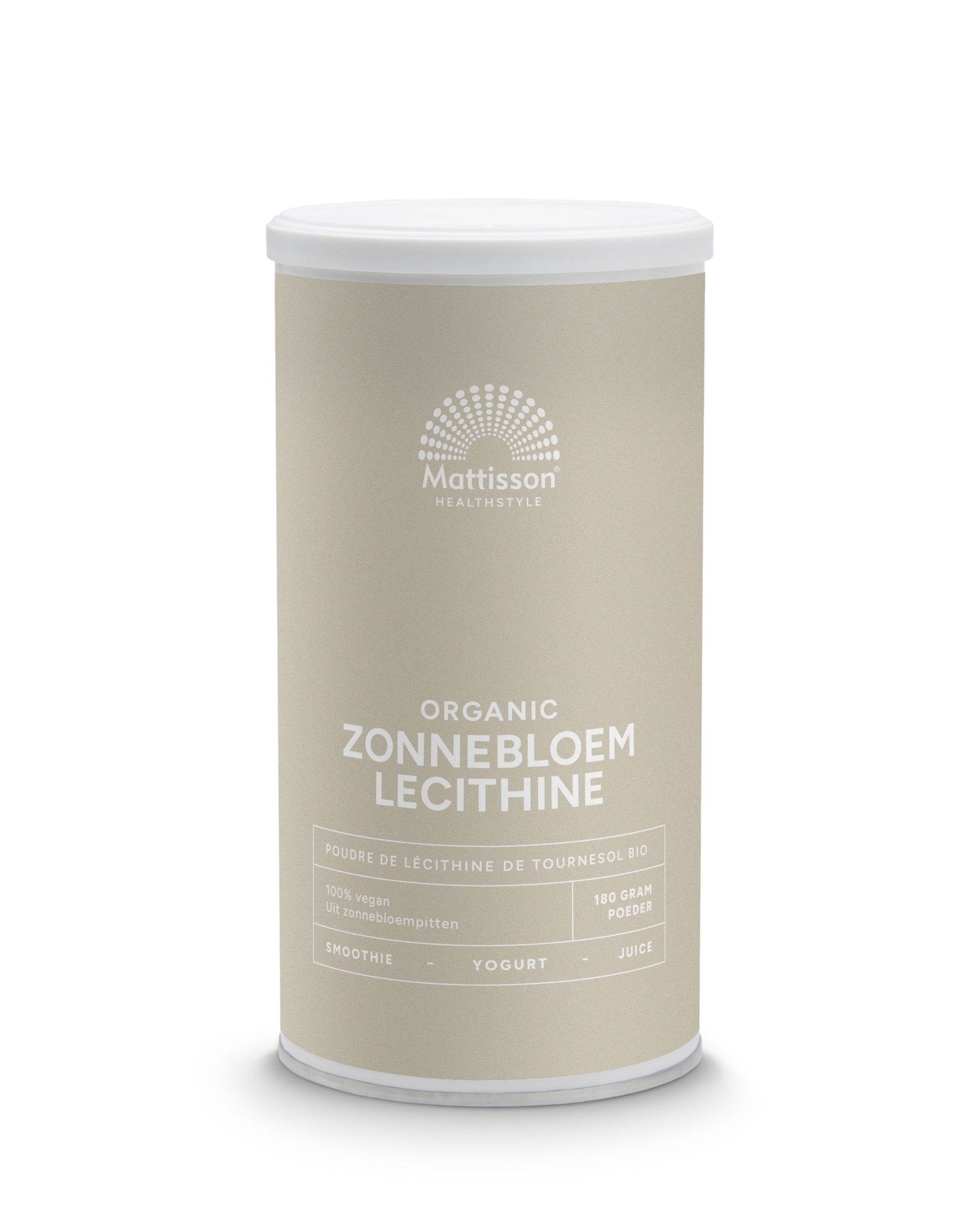 Mattisson Zonnebloem lecithine poeder bio 180 Gram