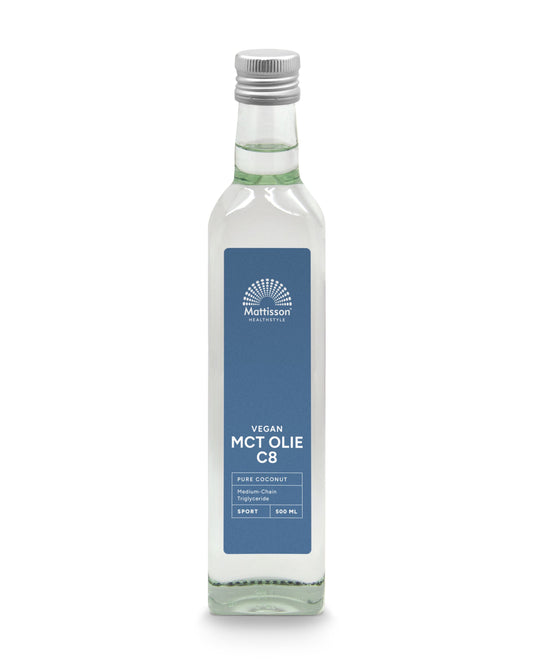 Mattisson MCT olie C8 - coconut pure - 99% caprylic acid 500 Milliliter