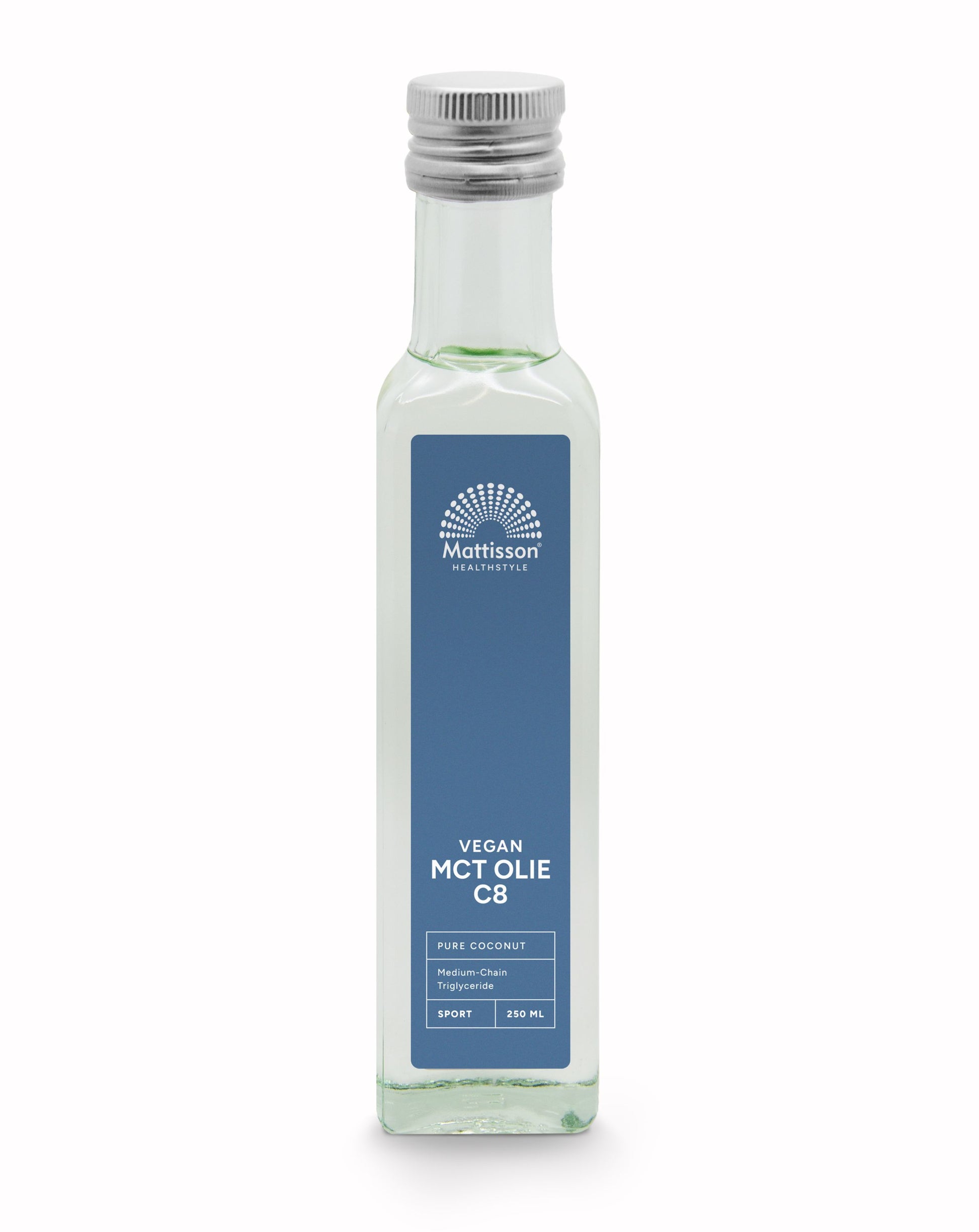 Mattisson MCT olie C8 - coconut pure - 99% caprylic acid 250 Milliliter