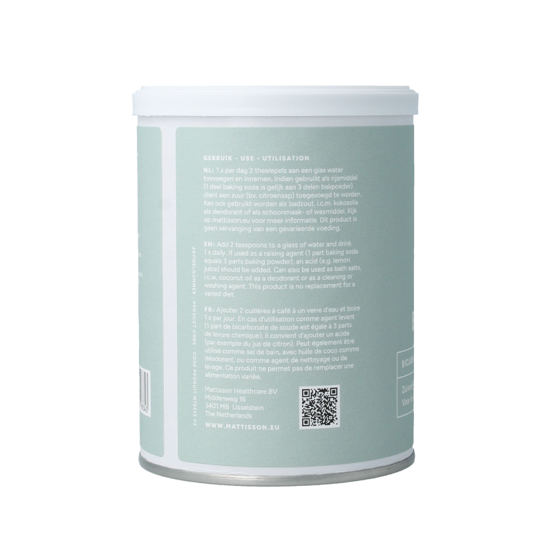 Mattisson Baking soda zuiveringszout natriumbicarbonaat 300 Gram